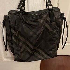 Burberry plaid check tote.